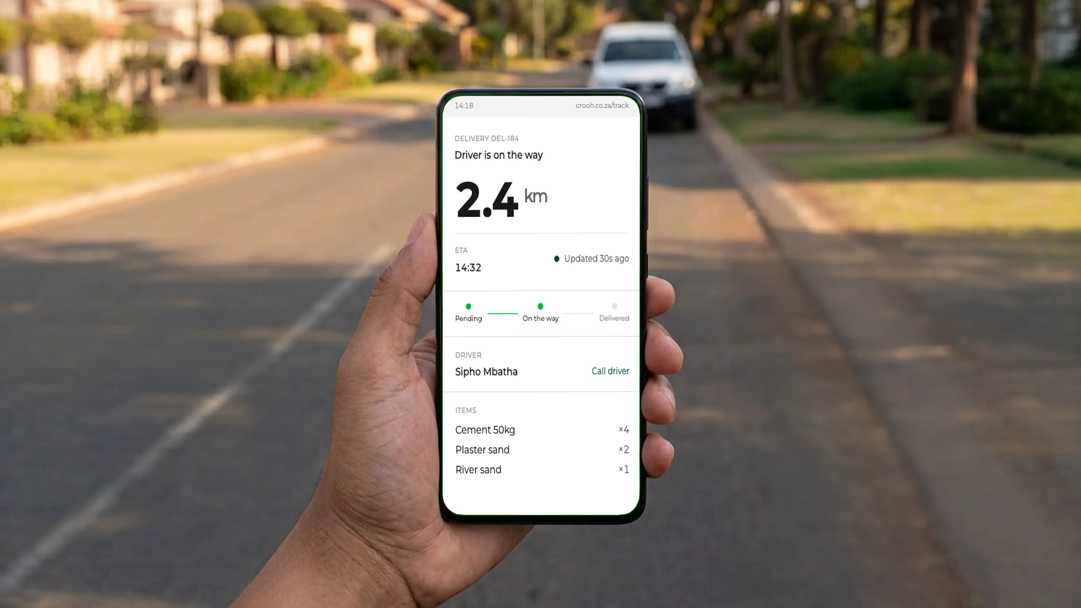 Start Trip. Your next customer's phone lights up.